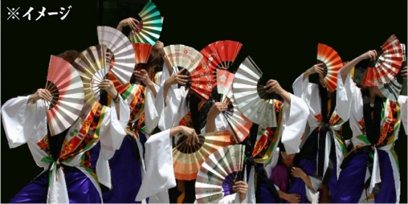 画像4: 舞扇子【演舞扇】※銀もみ天紅 (4)