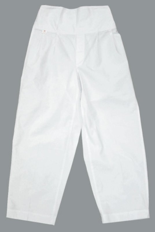 画像1: 子供用本ダボゴムズボン【白無地】 (1)