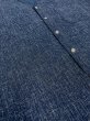 画像2: 変り織大人用祭り鯉口シャツ【藍色】 (2)