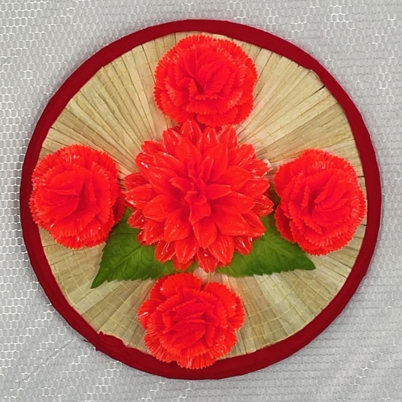 画像1: 子供用山形花笠　※花が塩化ビニールタイプ (1)