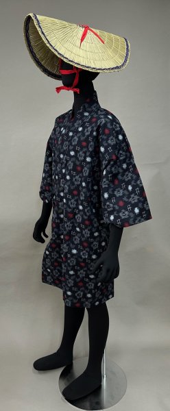 画像1: 茶摘み衣装【茶娘着物のみ】共衿タイプ (1)