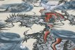 画像2: 変り織り大人用祭り鯉口シャツ【龍・濃紺】 (2)